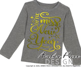 Little miss new year svg Girl's NYE svg New Years Eve 2021 kids svg DIY kids NYE Shirt design clipart cut file layered vector dxf png cricut