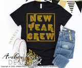 New Year Crew SVG, Retro New Years Eve shirt svg, Vintage New Years Eve SVG PNG DXF. NYE shirt SVG New years eve party Shirt cricut NYE svg silhouette Winter new year tshirt design Unique sublimation print file Silhouette File for Cricut Project Ideas Simply Crafty SVG Bundles Design Bundles Vector | Amber Price Design