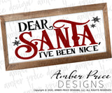 Dear Santa I've been naughty SVG, Dear Santa I've been nice, siblings Christmas SVGs,  cut file for cricut, Winter shirt SVG, Home Decor SVG. DXF & PNG included. Cute and Unique sublimation file. Silhouette downloadable File for Cricut Project Ideas Simply Crafty SVG Bundles Design Bundles, Vector | Amber Price Design