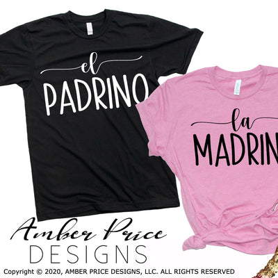 La Madrina el Padrino svg Mom Dad script SVG PNG DXF