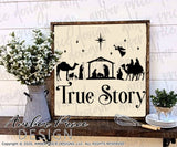 Christmas nativity svg True Story Christian Christmas shirt svg reason for the season clipart design cut file layered vector dxf png decor svg fpr cricut silhouette