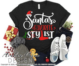 Santa's Favorite Stylist SVG, Hairdresser Christmas SVG , Hair stylist SVG for winter, cute beautician Christmas shirt SVG file DIY festive Holiday decor Christmas ornament SVGs, silhouette projects vector files SVG Silhouette SVG SVG Files for Cricut Project Ideas Simply Crafty SVG Bundles Vector | Amber Price Design