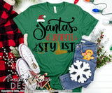 Santa's Favorite Stylist SVG, Hairdresser Christmas SVG , Hair stylist SVG for winter, cute beautician Christmas shirt SVG file DIY festive Holiday decor Christmas ornament SVGs, silhouette projects vector files SVG Silhouette SVG SVG Files for Cricut Project Ideas Simply Crafty SVG Bundles Vector | Amber Price Design