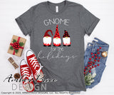 Gnome for the holidays SVG, Christmas Gnomes cut file for cricut, silhouette. Cute Winter SVG, Christmas shirt svg, winter Home Decor SVG. DXF and PNG version also included. Cute and Unique sublimation file. Silhouette Files for Cricut Project Ideas Simply Crafty SVG Bundles Design Bundles, Vectors | Amber Price Design