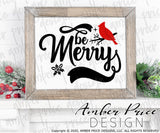 Be Merry SVG with cardinal SVG, Cardinal SVG for Winter, Christmas SVG, cute winter shirt craft, christmas ornament SVGs winter home decor project craft, DIY Cricut and silhouette projects vector files, for home decor. SVG Silhouette SVG SVG Files for Cricut Project Ideas Simply Crafty SVG Bundles Vector | Amber Price Design