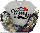 Be Merry SVG with cardinal SVG, Cardinal SVG for Winter, Christmas SVG, cute winter shirt craft, christmas ornament SVGs winter home decor project craft, DIY Cricut and silhouette projects vector files, for home decor. SVG Silhouette SVG SVG Files for Cricut Project Ideas Simply Crafty SVG Bundles Vector | Amber Price Design