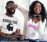 Kinda Sus SVG There's an imposter among us SVG PNG DXF Gamer Pregnancy reveal design