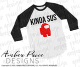 Kinda sus SVG Among Us PNG DXF