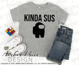 Kinda sus SVG Among Us PNG DXF