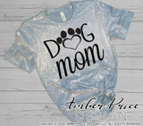 Dog mom paw print heart SVG PNG DXF