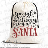Special Delivery from Santa SVG, Christmas SVG, New Baby onesie SVG, Santa Bag SVG, DIY Kid's Christmas Stocking SVG, winter SVGs cut file DIY festive Holiday home decor SVGs, silhouette projects vector files SVG Silhouette SVG SVG Files for Cricut Project Ideas Simply Crafty SVG Bundles Vector | Amber Price Design