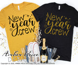 New Year Crew SVG, Fun New Years Eve shirt svg, New Years Eve SVG PNG DXF. NYE shirt SVG New years eve party Shirt cricut NYE svg silhouette Winter new year tshirt design. Unique sublimation print file. Silhouette Files for Cricut Project Ideas Simply Crafty SVG Bundles Design Bundles Vectors | Amber Price Design