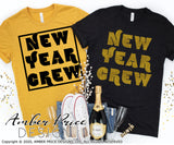 New Year Crew SVG, Retro New Years Eve shirt svg, Vintage New Years Eve SVG PNG DXF. NYE shirt SVG New years eve party Shirt cricut NYE svg silhouette Winter new year tshirt design Unique sublimation print file Silhouette File for Cricut Project Ideas Simply Crafty SVG Bundles Design Bundles Vector | Amber Price Design
