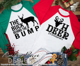 Couple's Christmas Maternity SVGs, Oh deer I'm pregnant SVG, The buck behind the bump SVG, Husband and wife SVGs His & Hers Christmas Pregnancy reveal Maternity shirt svgs! Announce you're expecting twins shirt design for winter! Pregnancy Announcement SVG is PERFECT for your pregnancy craft PNG DXF Amber Price Design