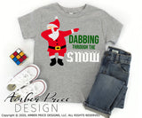 Dabbing through the snow SVG with dabbing Santa, Kid's Christmas SVGs, DIY Festive Holiday Shirts cut file for cricut, silhouette cWinter t-shirt design. DXF & PNG included. Cute and Unique sublimation file. Silhouette Files for Cricut Project Ideas Simply Crafty SVG Bundles Design Bundles, Vectors | Amber Price Design
