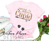 Special delivery from Cupid SVG Couple's Valentine's Day couples Pregnancy reveal SVG his hers husband wife Cricut silhouette design cut file png dxf