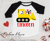 Personalizable SVG, cute valentine's day construction SVG, Kid's Valentine's Day svg, boy's valentines svgs, free svg, school valentine's day shirt craft, DIY Cricut svg silhouette projects vector files for home decor. Silhouette SVG Files for Cricut Project Ideas Simply Crafty SVG Bundles Vector | Amber Price Design