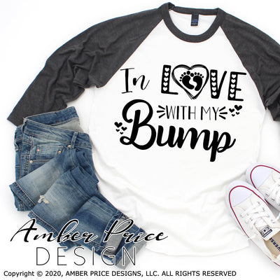 In love with my bump SVG PNG DXF