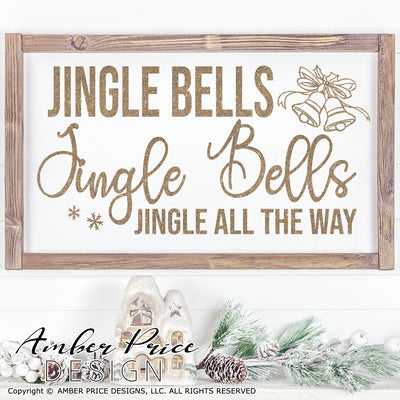 Jingle bells Jingle Bells Jingle all the way SVG Christmas SVG, cute winter shirt craft, christmas ornament SVGs winter home decor project craft, DIY Cricut and silhouette projects vector files, for home decor. SVG Silhouette SVG SVG Files for Cricut Project Ideas Simply Crafty SVG Bundles Vector | Amber Price Design