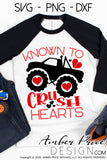 Known to crush hearts SVG, heart crusher svg, boy's valentine's day SVG, Kid's Valentine's Day svg, monster truck svgs, free svg, school valentine's day shirt Cricut svg silhouette projects vector files for home decor. Silhouette SVG Files for Cricut Project Ideas Simply Crafty SVG Bundles Vector | Amber Price Design