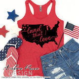 Land that I love SVG, America SVG, USA SVG, america shape svg, 4th of july svg, patriotic svg, amber price design, 4th of july shirt svg, png, dxf