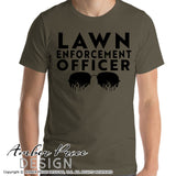 lawn enforcement officer svg, png, dxf, funny dad svg, mowing svg, grass svg, lawn svg