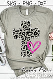 Leopard Print Cross SVG, PNG, DXF Christian SVG for cricut silhouette clipart leopard print cross with heart svg png dxf christian design, cut file for cricut, silhouette, clipart Christian Easter SVG cut file cross svg cross calvary clipart vector files home decor. Free SVGs for Silhouette SVG Files for Cricut Project Ideas Design Bundles | Amber Price Design | amberpricedesign.com