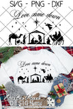 Love Came Down SVG, Christian Christmas Nativity Scene SVG, Christmas svg, Cute Christmas ornament SVG, Jesus is the reason SVGs, winter shirt craft, DIY silhouette projects vector files for home decor. SVG Silhouette SVG SVG Files for Cricut Project Ideas Simply Crafty SVG Bundles Vector | Amber Price Design