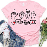 Love never fails svg, Hearing impaired svg, deaf svg, american sign language svg, ASL svg, PNG, DXF 1 corinthians 13:8 svg, valentine's day SVGs, retro svg, vector, Cricut cut file, silhouette cut file, bible verse svg, scripture svg, sublimation, screen print file, digital download, amber price design, glitter