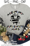 Merry Friendsmas SVG, funny Friend's Christmas SVG cut files for cricut, silhouette festive winter shirt svg, holiday svg files SVG DXF and PNG version also included. Cute and Unique sublimation file. Silhouette Files for Cricut Project Ideas Simply Crafty SVG Bundles Design Bundles Vector | Amber Price Design