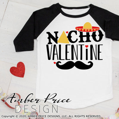 Nacho valentine svg cute kids Valentine's day svg boys girls Valentines day shirt design queso love clipart cut file layered png dxf Cricut