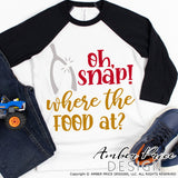 Oh snap! Where the food at? SVG, funny Thanksgiving SVG. DIY Thanksgiving shirt Kids wishbone clipart svg design cut file | silhouette. Cute fall DXF also included. Unique sublimation PNG file. Cricut SVG Silhouette Files for Cricut Project Ideas Simply Crafty SVG Bundles Design Bundles, Vectors | amberpricedesign.com