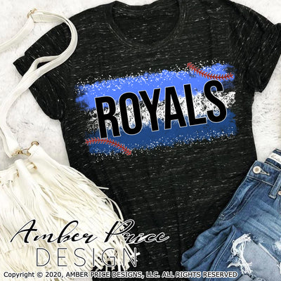 Royals Baseball Sublimation Print PNG File glitter Screen Print file
