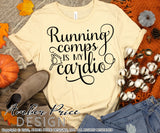 Running comps is my cardio SVG PNG DXF Realtor design