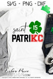 Saint Patrick Mahomes SVG, Chiefs SVG, Kansas City SVG, Chiefs Football SVG, KC shirt, chiefs outfit svgs Chiefs kingdom svg, St Patrick's Day SVG, DIY Football shirt SVG, Saint PatriKC SVG, Cricut SVG Silhouette SVG Files for Cricut Project Ideas Simply Crafty SVG Bundles Design Bundles Vectors | Amber Price Design