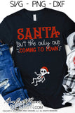 Santa isn't the only one coming to town SVG Winter Maternity SVG for winter! Cute DIY Christmas Pregnancy reveal SVG file for all your DIY Maternity shirt! Announce you're expecting with our creative pregnancy shirt design! Our Pregnancy Announcement SVG is PERFECT for your pregnancy craft! PNG DXF | Amber Price Design