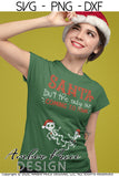 Santa isn't the only one coming to town SVG Christmas Maternity SVG for Twin Cute DIY Christmas Pregnancy reveal SVG file for all your DIY Maternity shirt! Announce you're expecting with our creative pregnancy shirt design! Our Pregnancy Announcement SVG is PERFECT for your pregnancy craft! PNG DXF | Amber Price Design