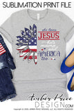 She loves Jesus her mama and America too PNG Distressed American Flag Sunflower sublimation print file, 4th of July screen print file, PNG, Amber Price Design, Patriotic