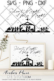 Silent Night, Holy Night SVG, Nativity Scene SVG, Christian Christmas svg design, Cute Christmas ornament SVG, Jesus is the reason SVGs, winter shirt craft, DIY silhouette projects vector files for home decor. SVG Silhouette SVG SVG Files for Cricut Project Ideas Simply Crafty SVG Bundles Vector | Amber Price Design