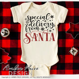 Special Delivery from Santa SVG, Christmas SVG, New Baby onesie SVG, Santa Bag SVG, DIY Kid's Christmas Stocking SVG, winter SVGs cut file DIY festive Holiday home decor SVGs, silhouette projects vector files SVG Silhouette SVG SVG Files for Cricut Project Ideas Simply Crafty SVG Bundles Vector | Amber Price Design