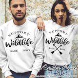 Support wildlife raise boys svg, png, dxf, boy mom svg, boy dad svg, cut file for cricut, silhouette, vector