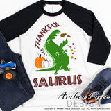 Thankfulsaurus SVG funny Thanksgiving dinosaur SVG for boys. DIY Thanksgiving shirt Kids dino clipart svg design cut file | silhouette. Cute fall DXF also included. Unique sublimation PNG file. Cricut SVG Silhouette Files for Cricut Project Ideas Simply Crafty SVG Bundles Design Bundles, Vectors | amberpricedesign.com