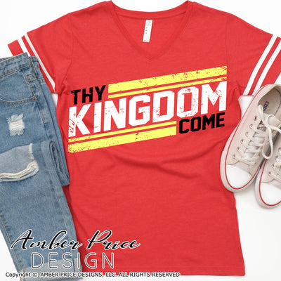 Chiefs SVG, Thy kingdom come SVG, Kansas City SVG, Chiefs Football SVG, Chiefs kingdom svg, DIY Football shirt SVG, Football Shirt SVG, Mahomes SVG, Kelce SVG, Cricut SVG Silhouette SVG SVG Files for Cricut, Cricut Projects Cricut Project Ideas Simply Crafty SVG Bundles Design Bundles, Vectors | Amber Price Design