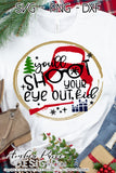 You'll shoot your eye out kid SVG, Funny Christmas SVG, Cute Christmas story svg, ralphie SVG, Christmas shirt svg files, Cute Christmas ornament SVG for DIY winter shirt craft, DIY silhouette projects vector files for home decor. SVG Silhouette SVG Files for Cricut Project Ideas Simply Crafty SVG Bundles Vector | Amber Price Design