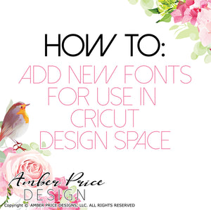 How to upload fonts into Cricut Design Space