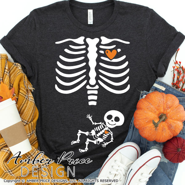 Halloween Pregnancy SVG, Fall Maternity SVG files, Baby Skeleton SVG, Twin Pregnancy SVG reveal Shirt for fall, Halloween Maternity SVG Cricut SVG Silhouette SVG SVG Files for Cricut, Cricut Projects Cricut Project Ideas Simply Crafty SVG Bundles for Cricut, SVG Design Bundles, Vectors | Amber Price Design