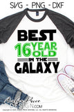 Best 16 year old in the galaxy SVG, Make your own Star wars birthday shirt for your 16th birthday with my unique Star Wars Birthday SVG cut file vector for cricut and silhouette cameo files. DXF and PNG sublimation file included. Cricut SVG Files for Cricut Project Ideas SVG Bundles Design Bundles | Amber Price Design