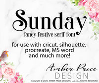 Fancy font, Serif font, curly font, curlz font, cute Font svg, Sunday Font, handwritten svg font, cricut font, silhouette font, hand lettered font, download font, instant download, procreate font, ​digital download, font design, fonts for cricut, font for silhouette, dxf font otf font for procreate | Amber Price Design