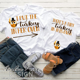 Turkey in the oven SVG I put the turkey in her oven SVG, Cute Funny Couple's Fall Pregnancy / Maternity SVG! Thanksgiving Pregnancy reveal SVG files for his & hers Maternity shirt projects! Announce your pregnancy with our  fall maternity designs! Pregnancy Announcement SVGs for your crafts! PNG DXF | Amber Price Deign
