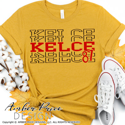 Travis Kelce SVG, Kelce 87 SVG, Kansas City Chiefs SVG, Kansas City SVG, Chiefs Football SVG, KC SVG, Chiefs kingdom svg, DIY Football shirt SVG, Mahomes SVG,  Cricut SVG Silhouette SVG SVG Files for Cricut, Cricut Projects Cricut Project Ideas Simply Crafty SVG Bundles Design Bundles Vector | Amber Price Design